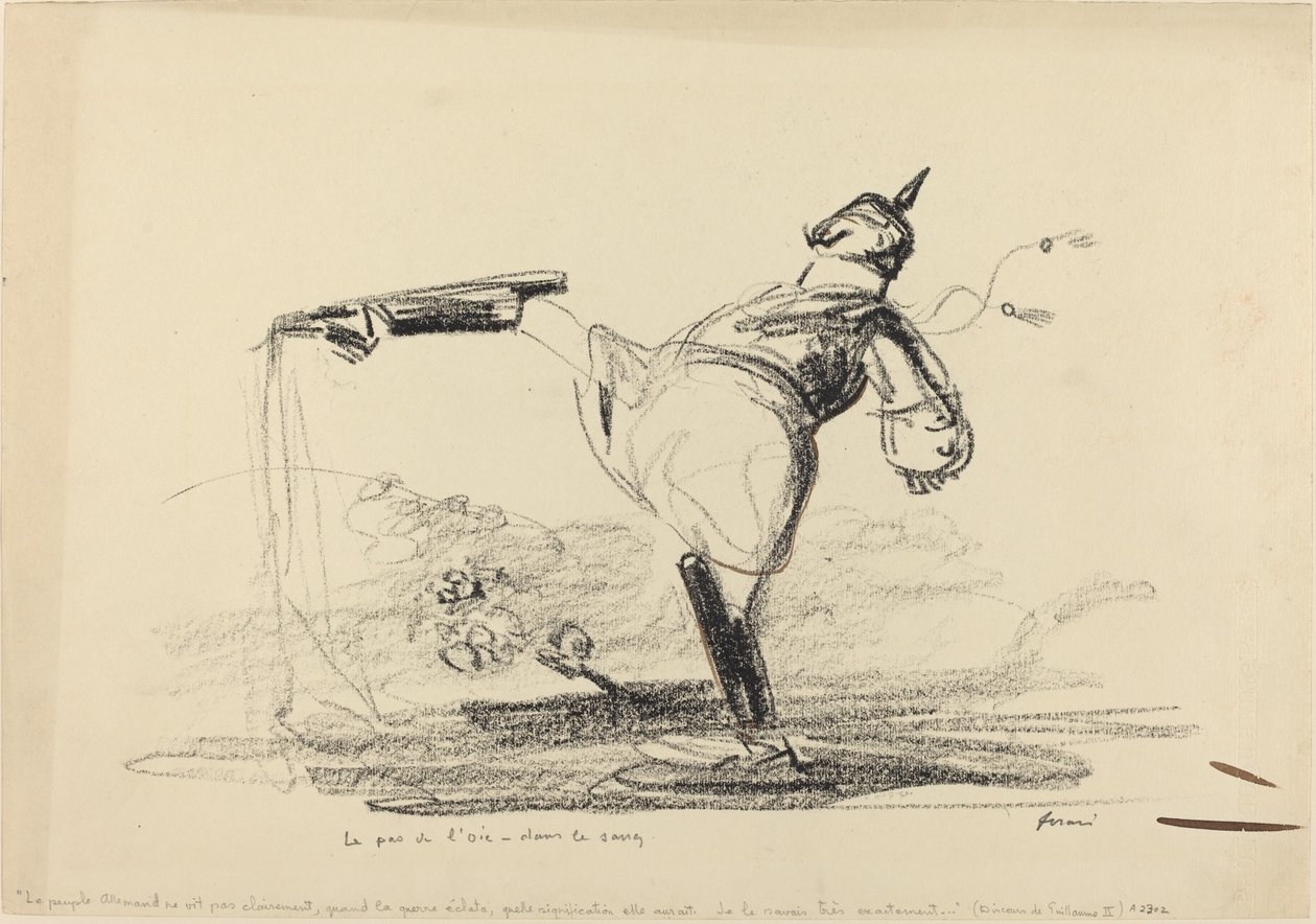 The Goose Step - in the Blood by Jean Louis Forain