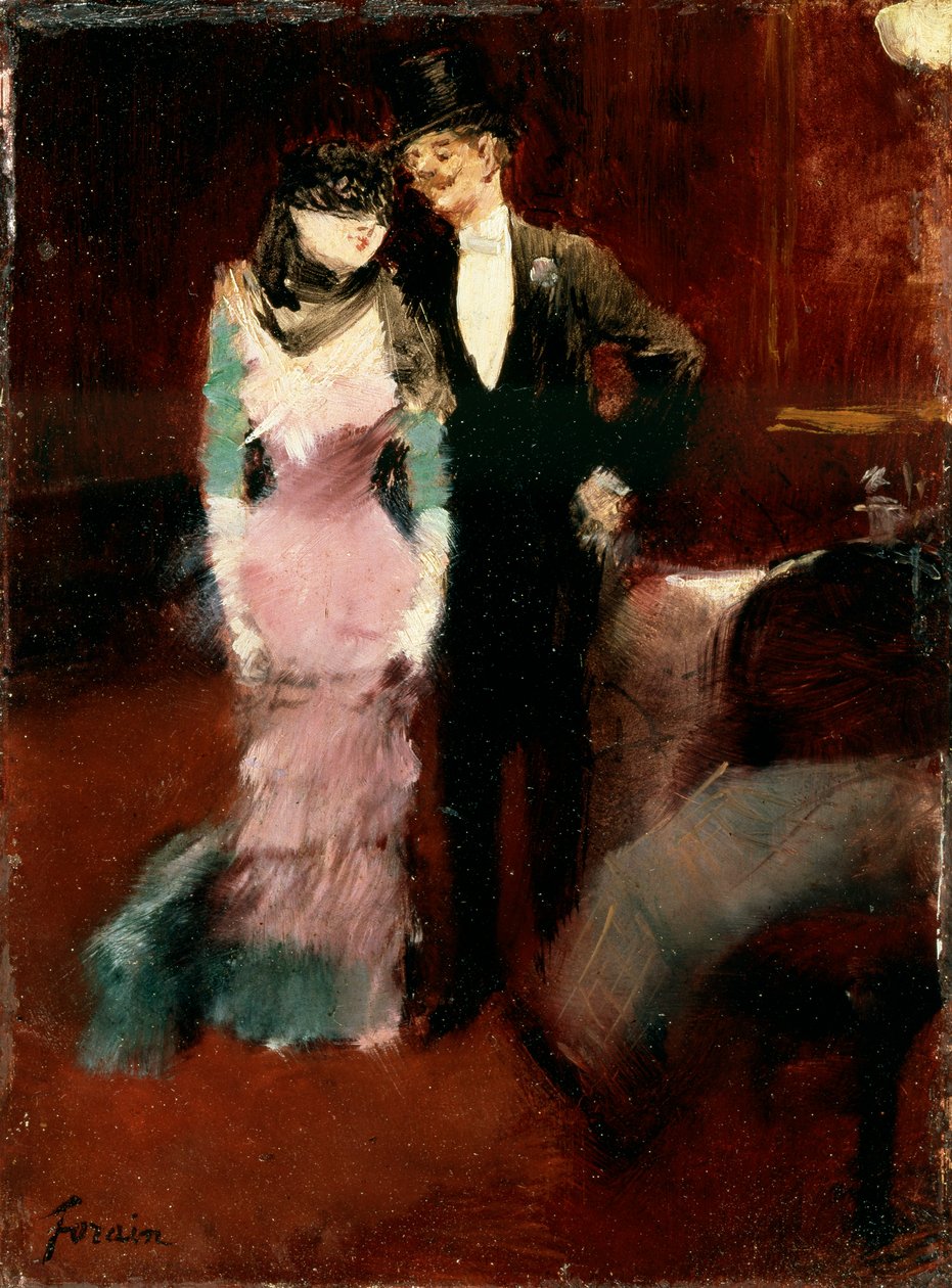 Leaving a Masquerade Ball at the Paris Opera by Jean-Louis Forain