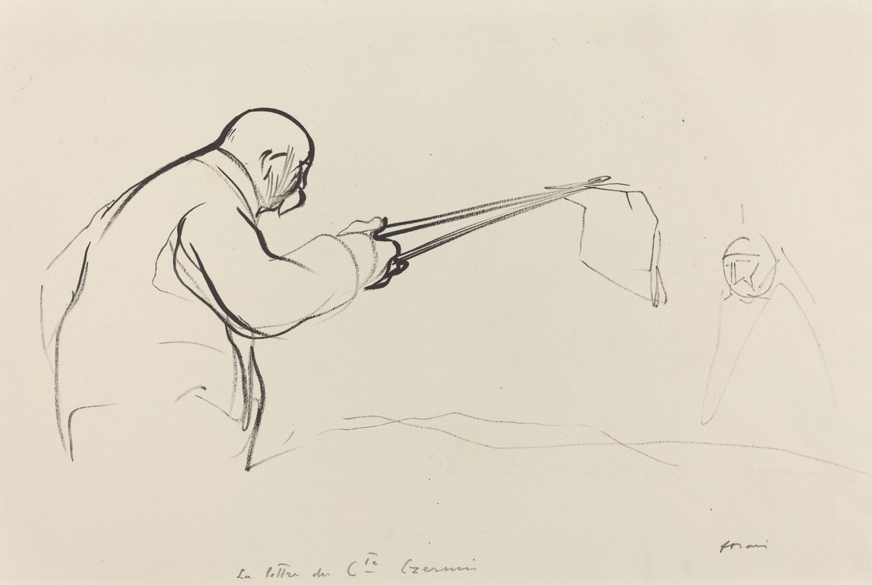 M. Clemenceau. The Letter of Count Czernin by Jean-Louis Forain