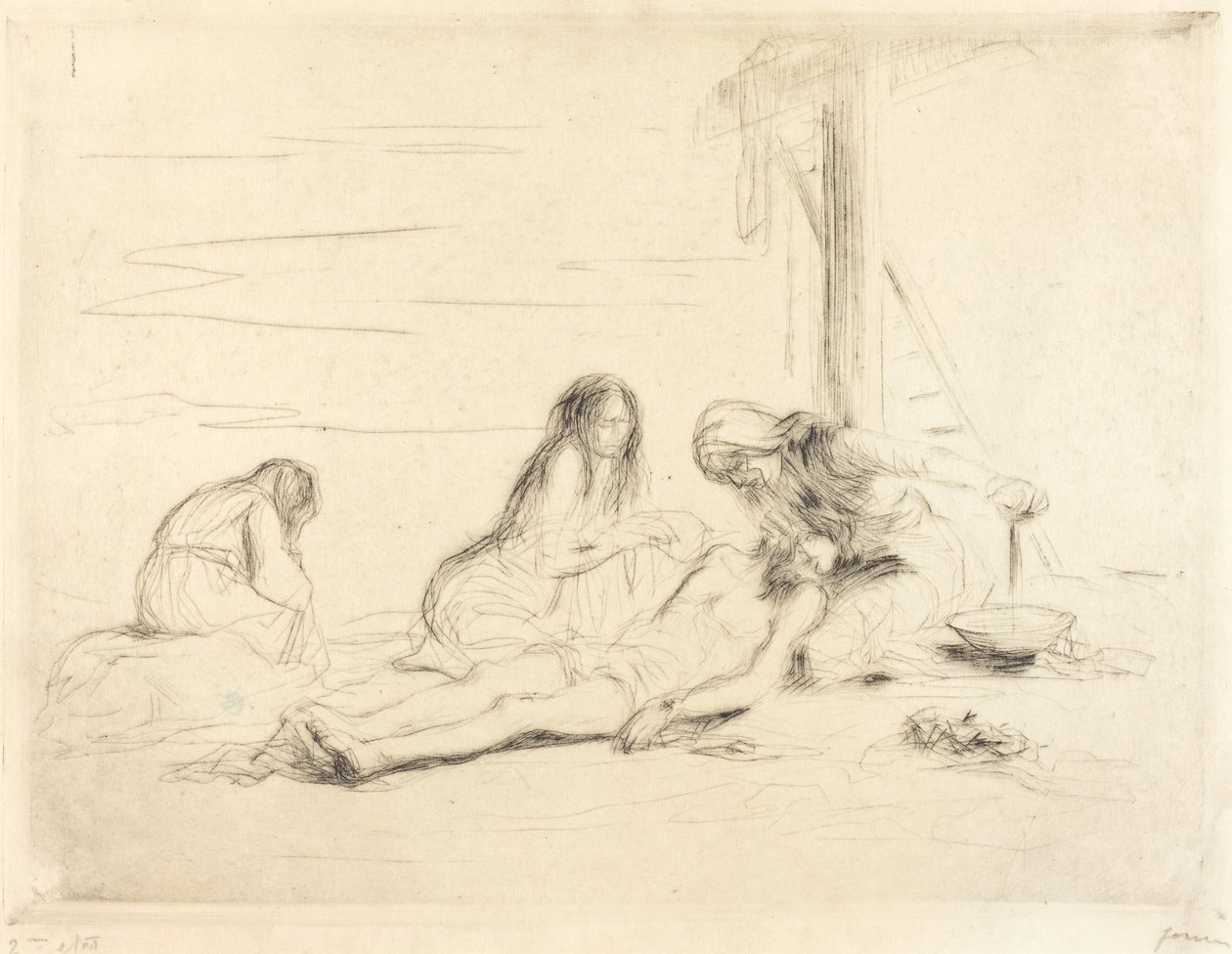 Pietà (first plate) by Jean Louis Forain