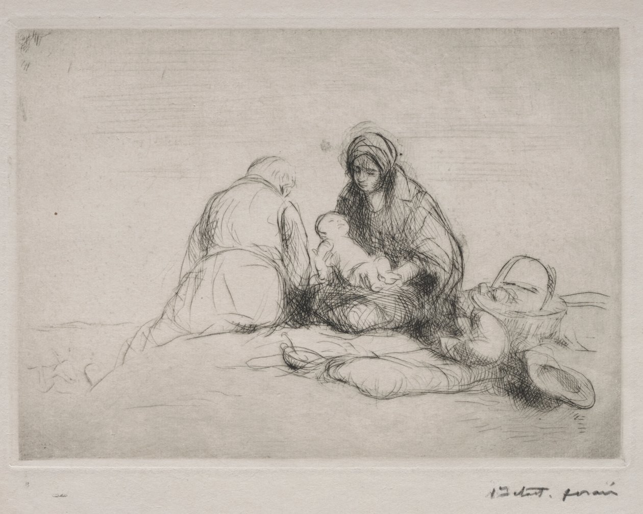 Rest on the Flight into Egypt by Jean Louis Forain
