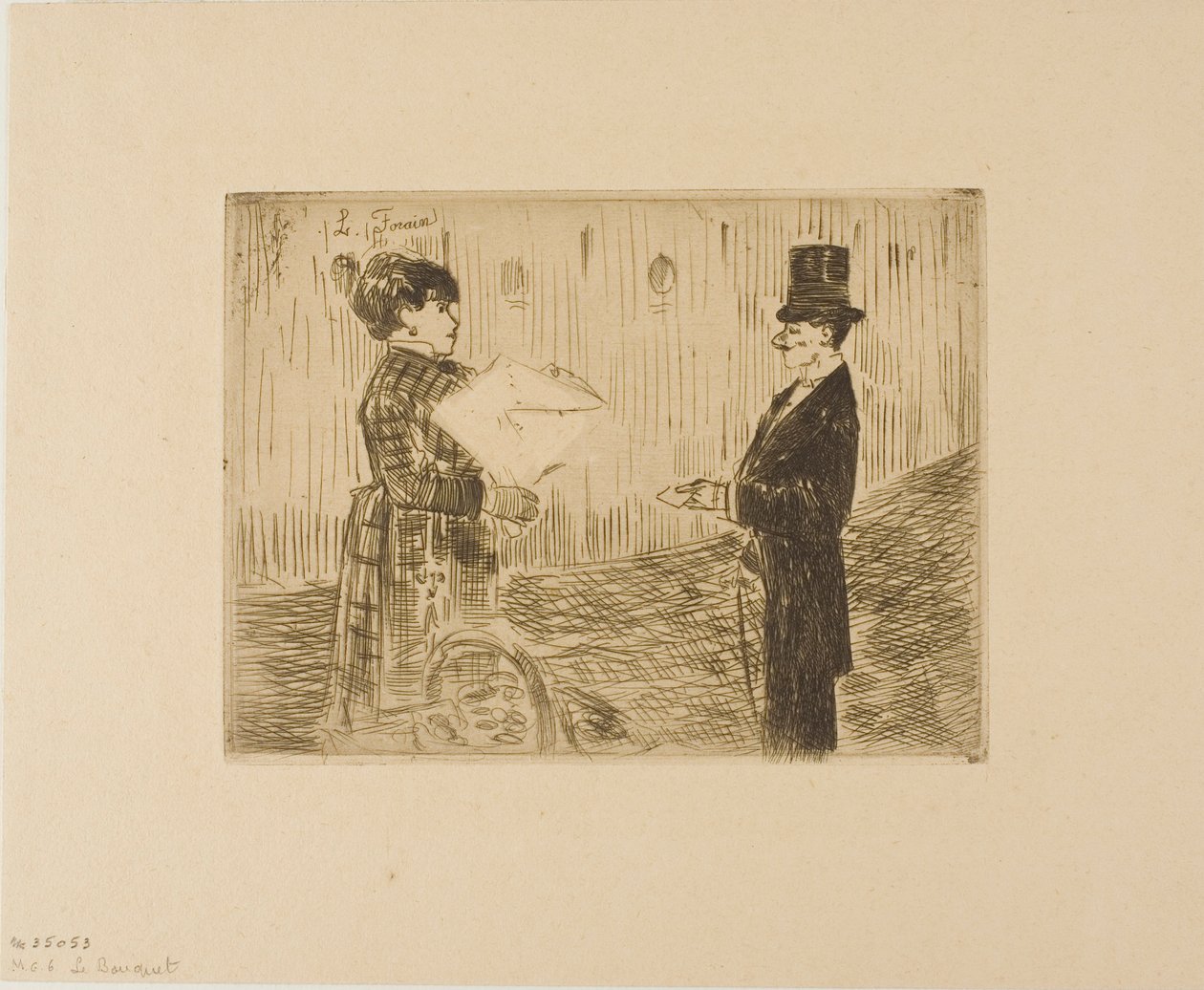 The Bouquet by Jean Louis Forain