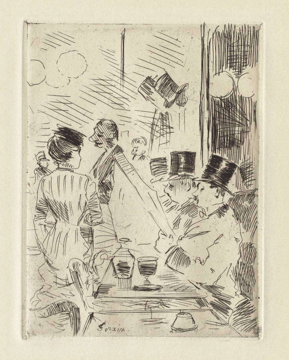 The Café of the New Athens by Jean Louis Forain