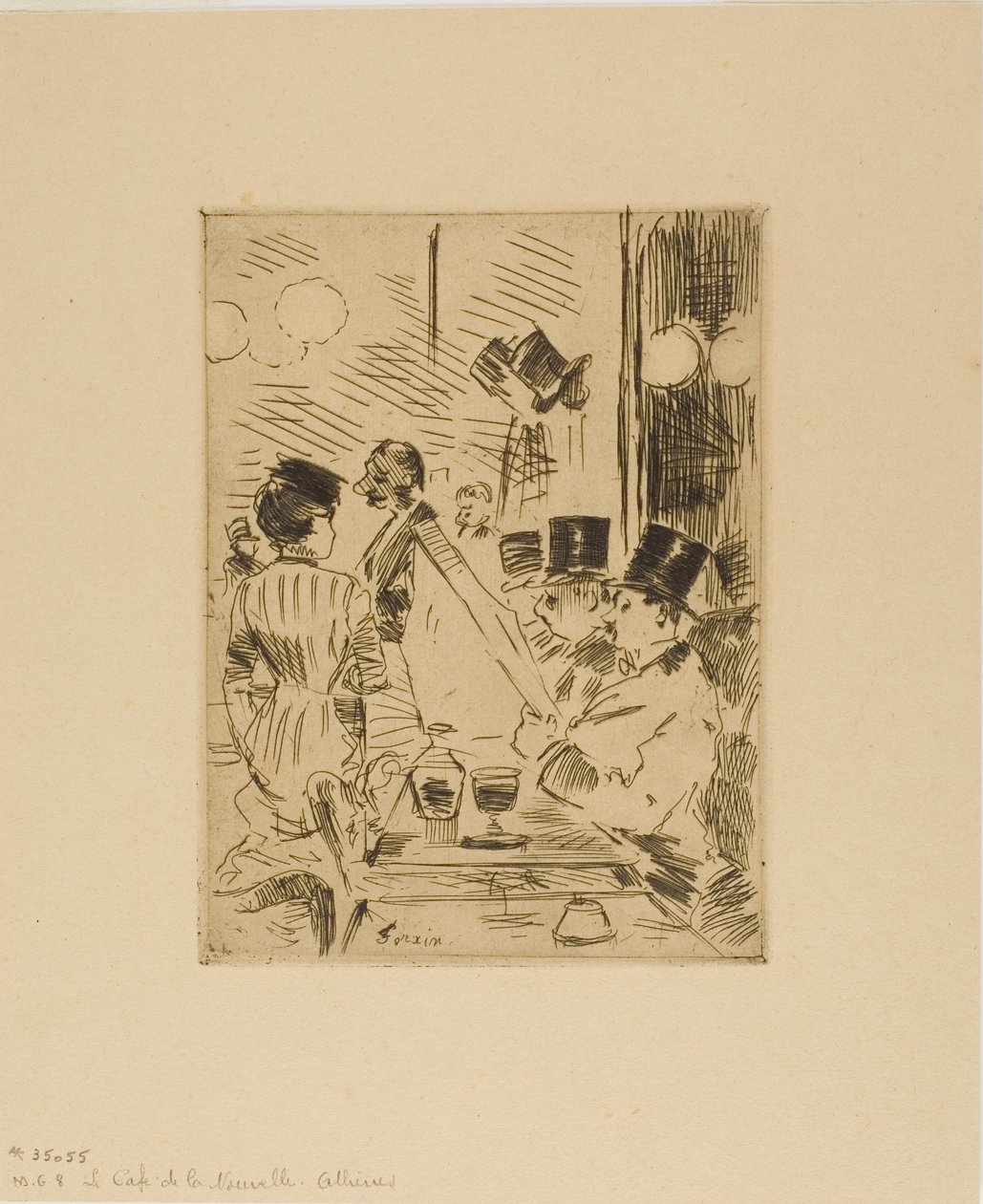 The Café of the New Athens by Jean Louis Forain
