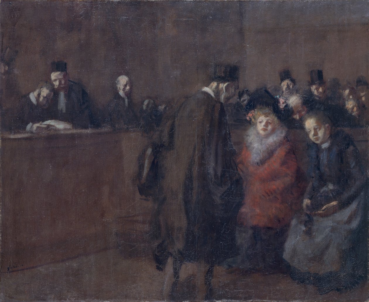 The Law Court Scene by Jean Louis Forain