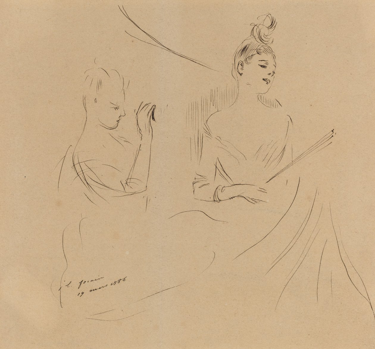 Two Ladies in a Loge, 1886 by Jean Louis Forain