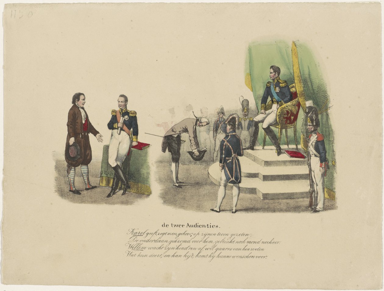 Audiences of William I and Charles X, 1827 by Jean Louis Van Hemelryck (attributed to)