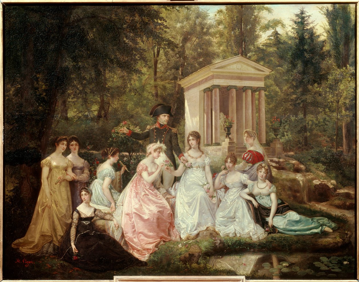 La Rose de Malmaison: Empress Josephine de Beauharnais and Emperor Napoleon Bonaparte and His Ladies of Honor by Jean Louis Victor Viger du Vigneau