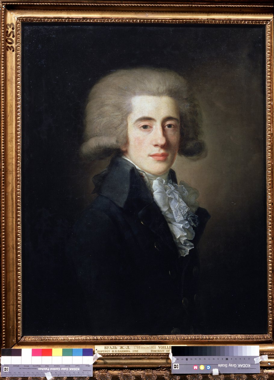 Portrait of the Vice Chancellor Nikita Panin by Jean Louis Voille