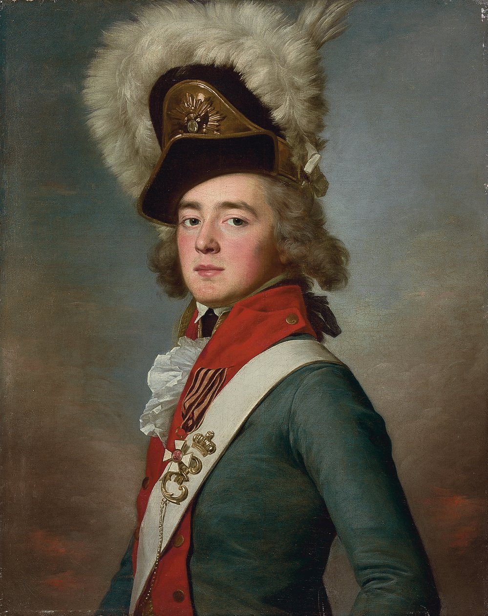Portrait of Brigadier Valerian Aleksandrovich Zubov by Jean Louis Voille