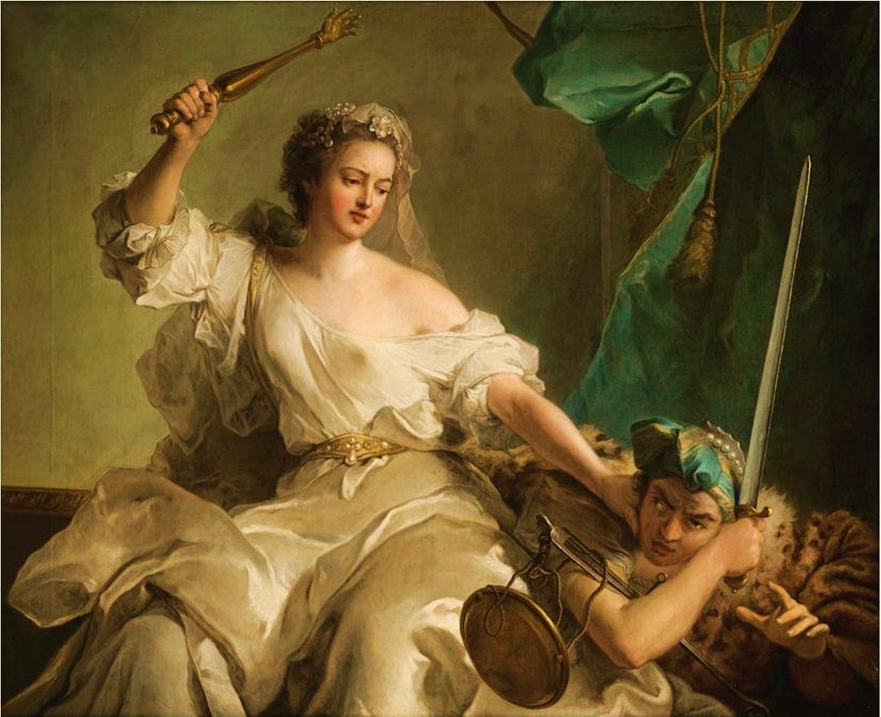 Justice Punishing Injustice as Madame Adélaïde of France by Jean Marc Nattier