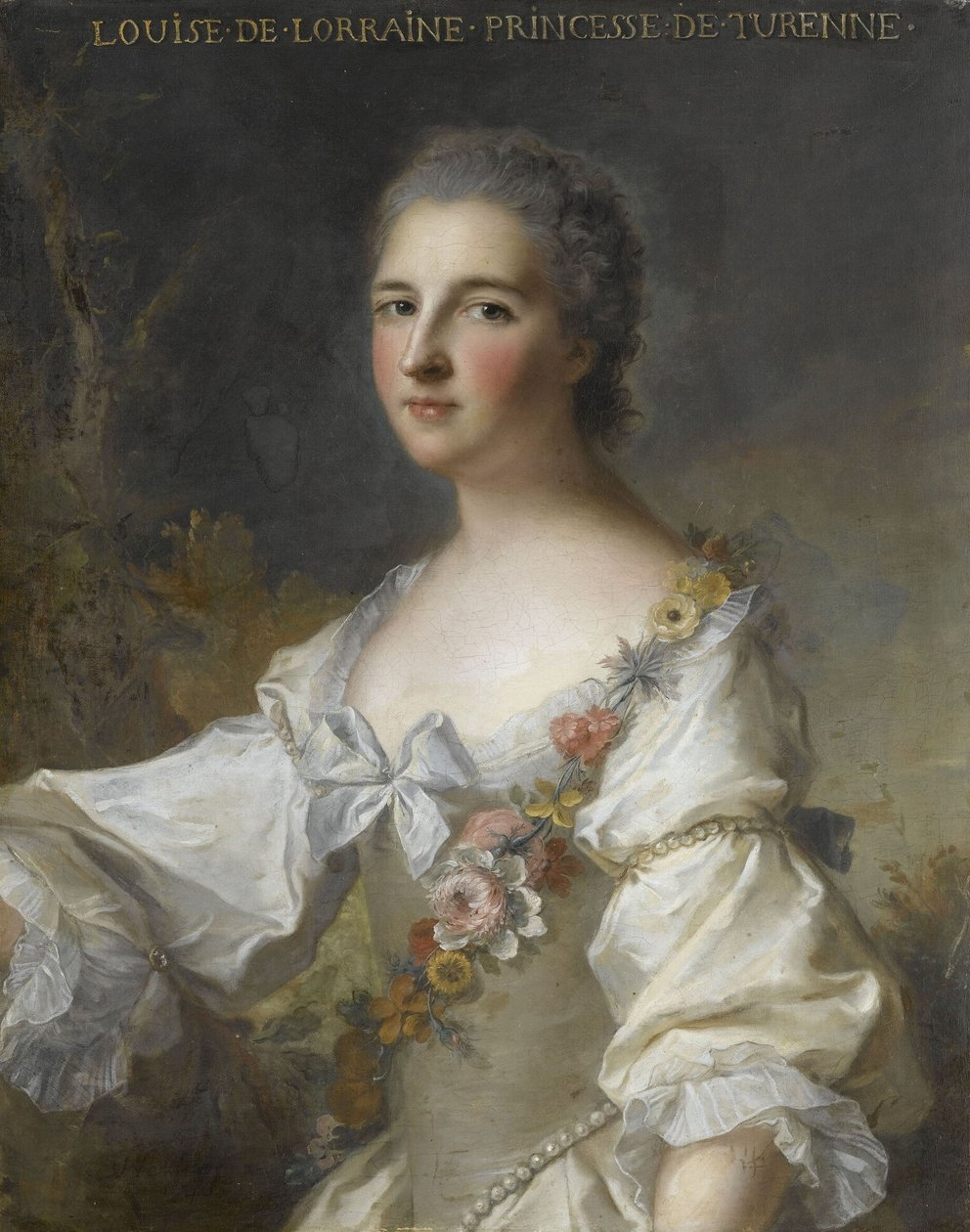 Louise-Henriette-Gabrielle de Lorraine, Princess of Turenne, Duchess of Bouillon (1718-1788) by Jean Marc Nattier