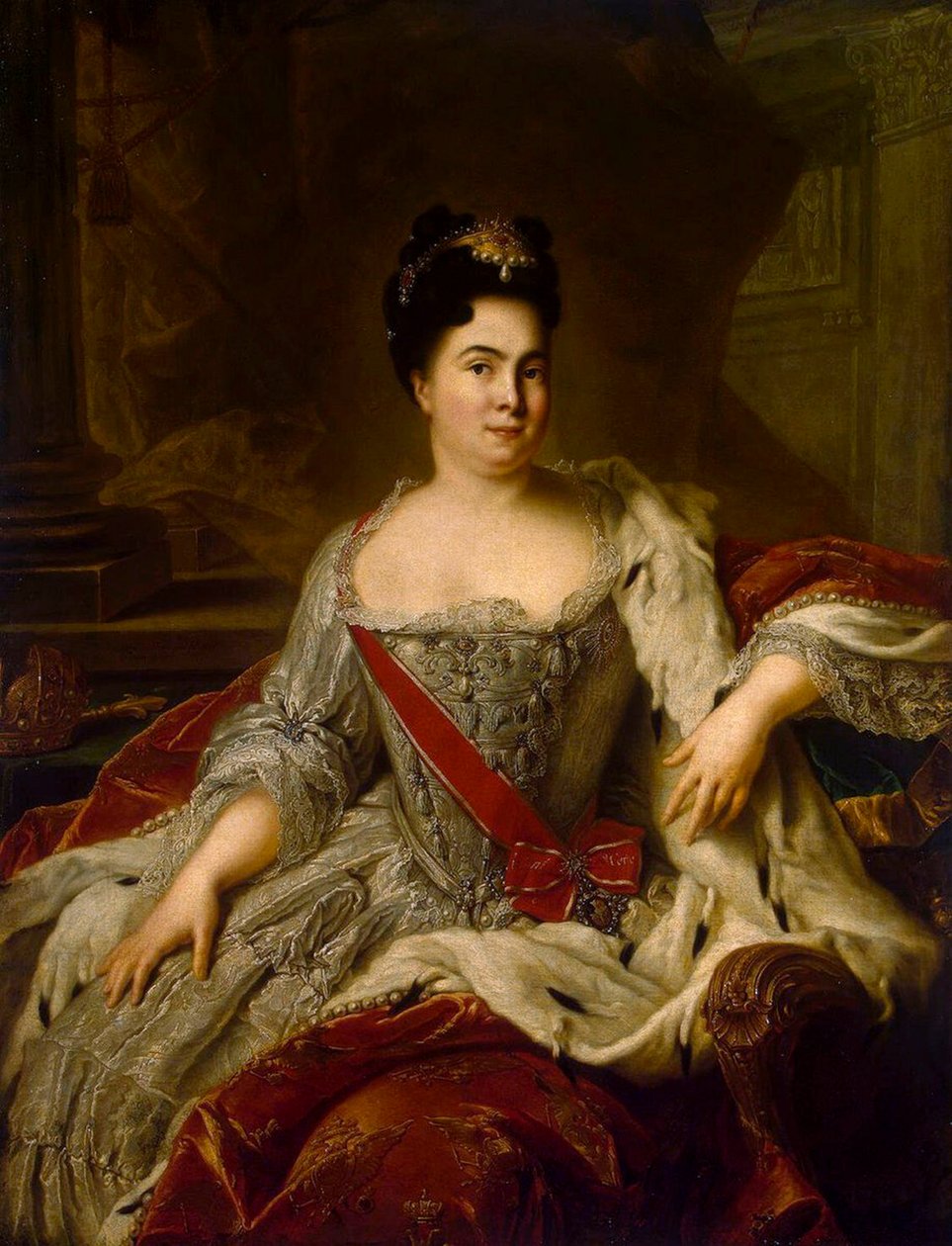 Portrait of Empress Catherine I by Jean Marc Nattier