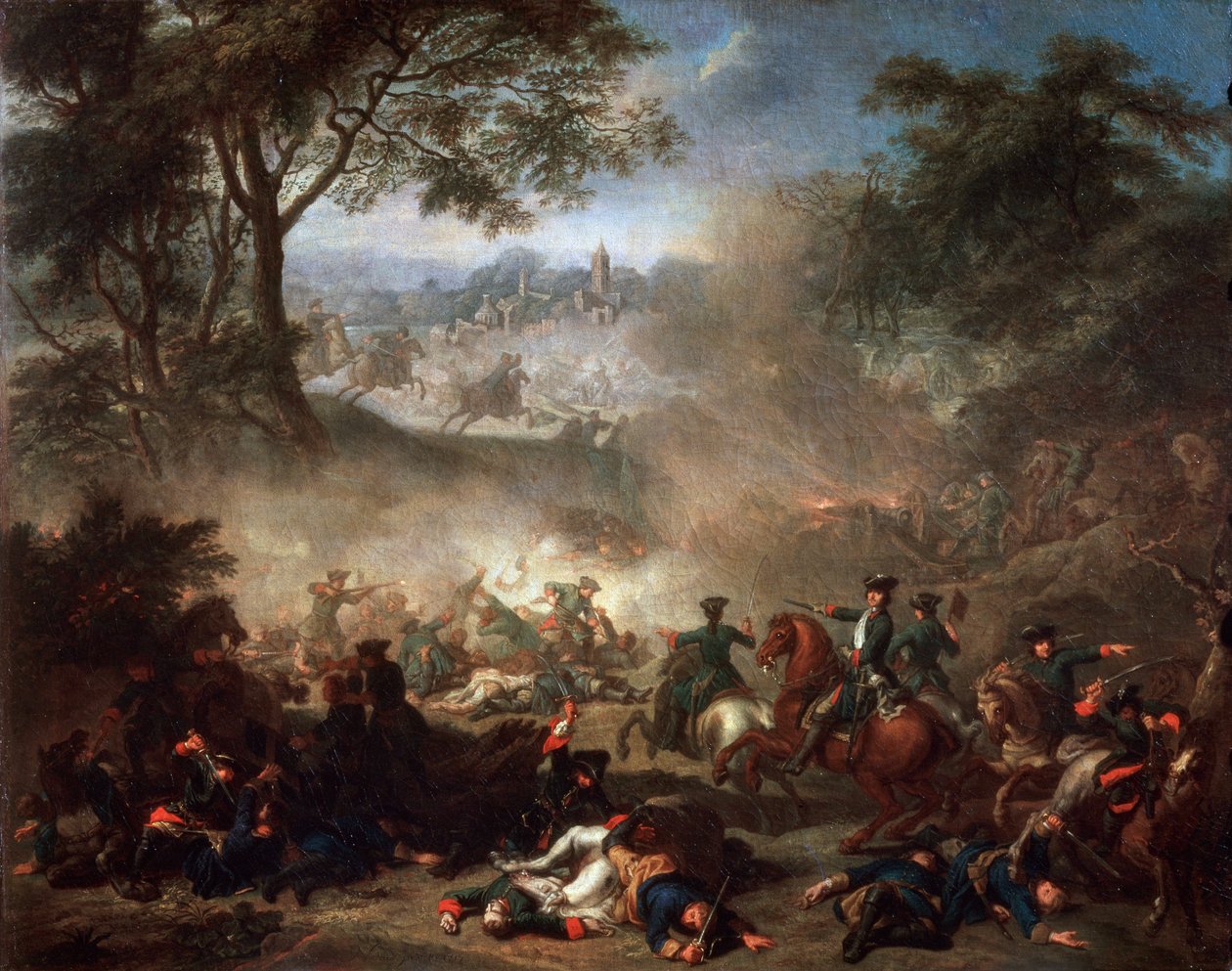 The Battle of Lesnaya by Jean Marc Nattier