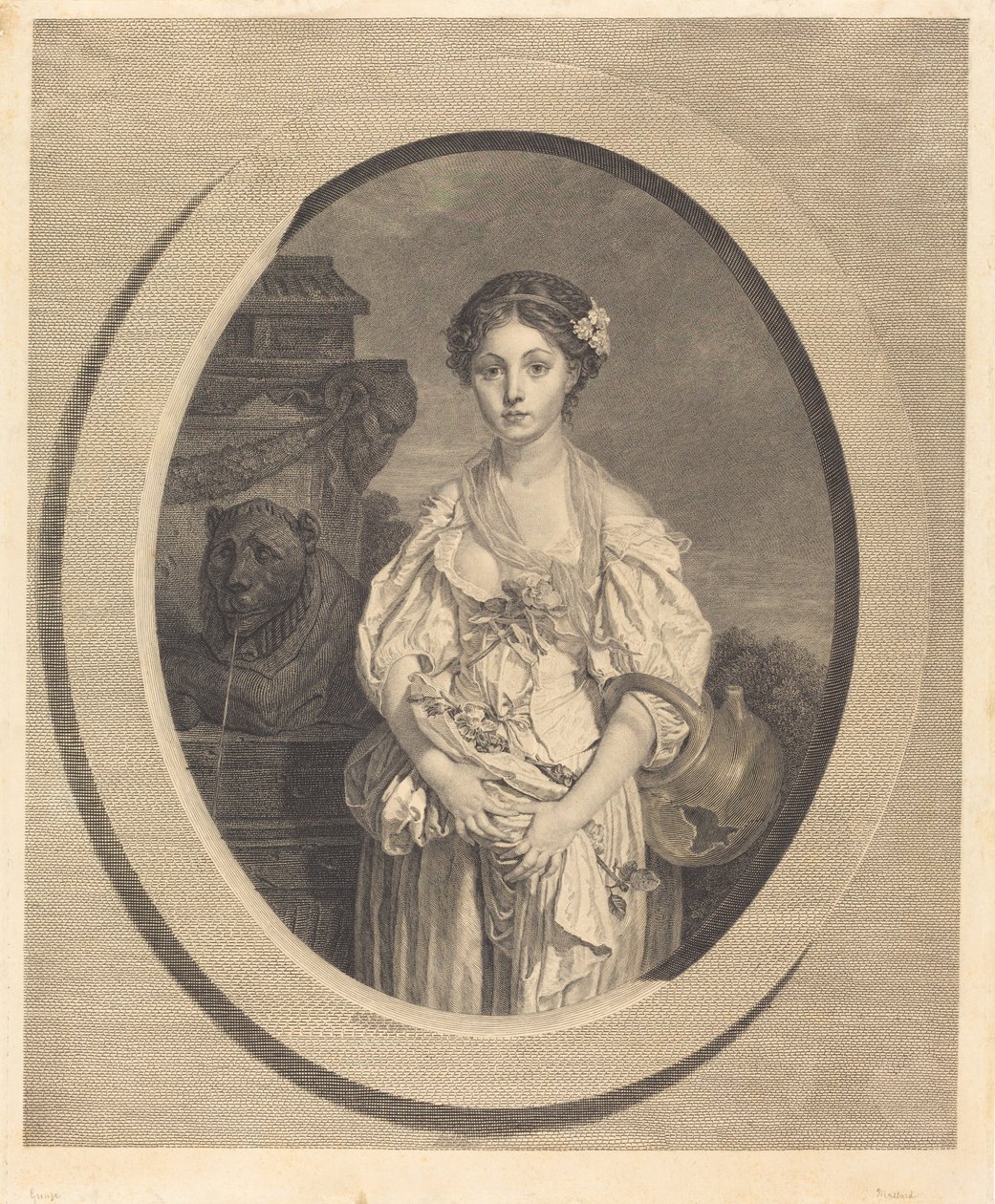 The Broken Jug by Jean Massard after Jean Baptiste Greuze