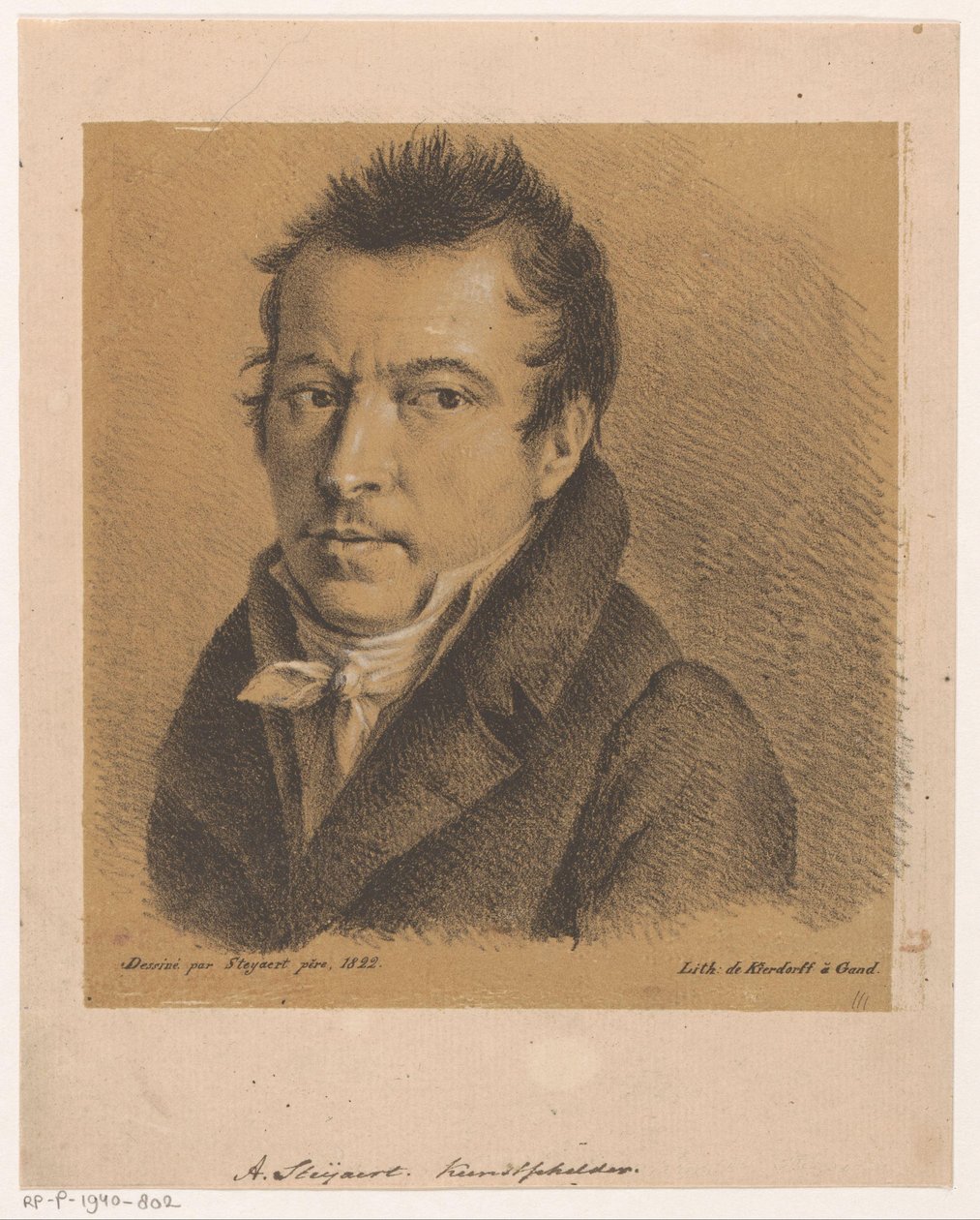 Portrait of Antoine Ignace Steyaert by Jean Matthieu Kierdorff