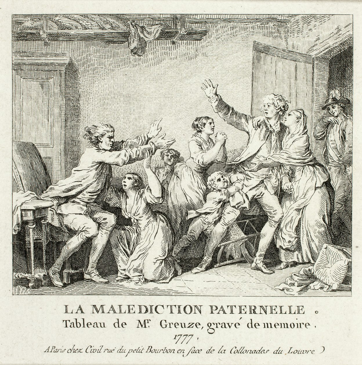 Paternal Curse by Jean Michel Moreau