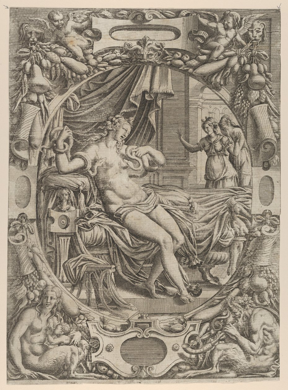 Cleopatra Bitten By an Asp, 1535-55 by Jean Mignon