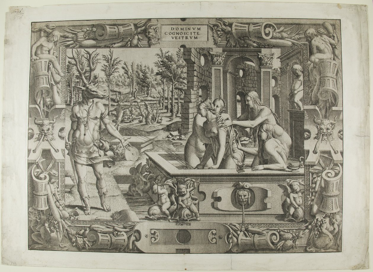 Diana and Actaeon (the Metamorphosis of Actaeon) by Jean Mignon