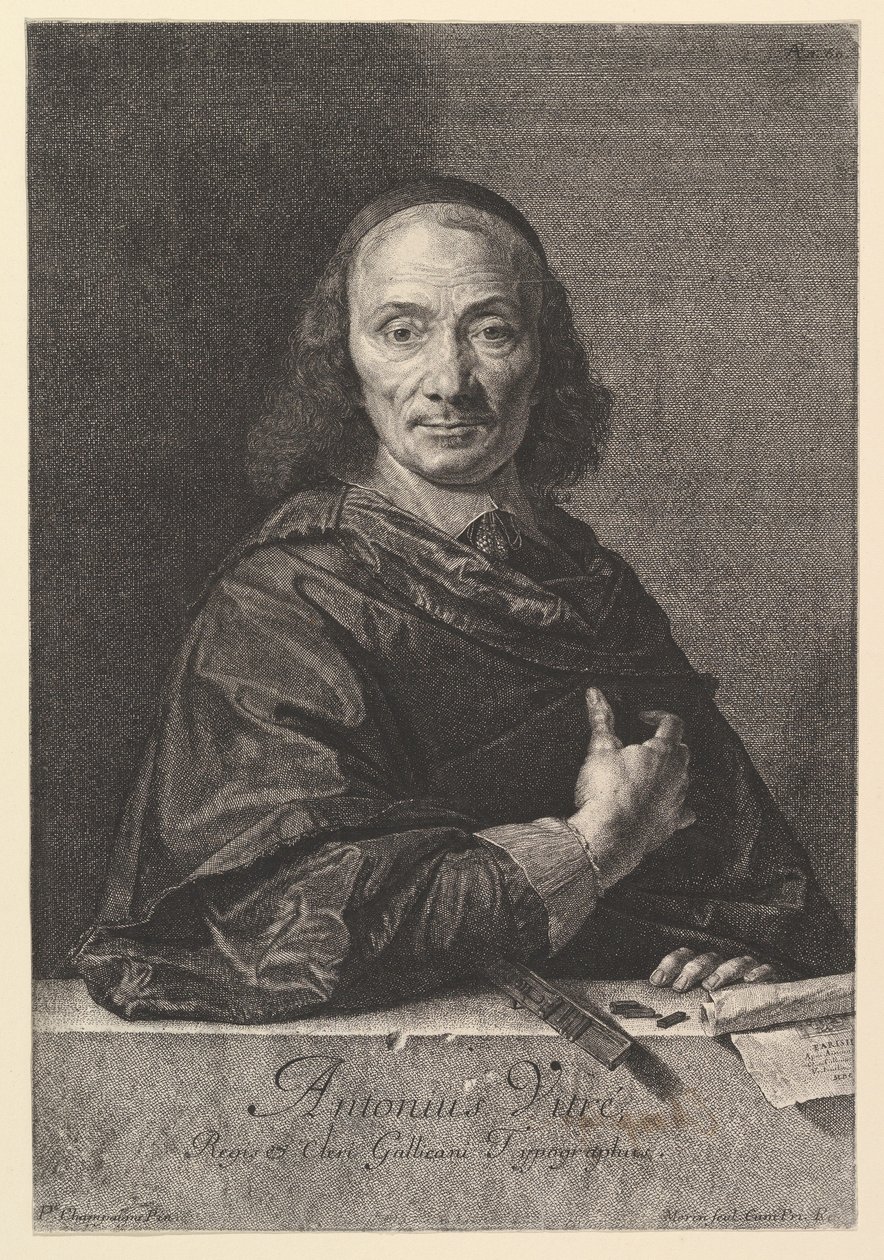 Antoine Vitre, Typographer of the King by Jean Morin