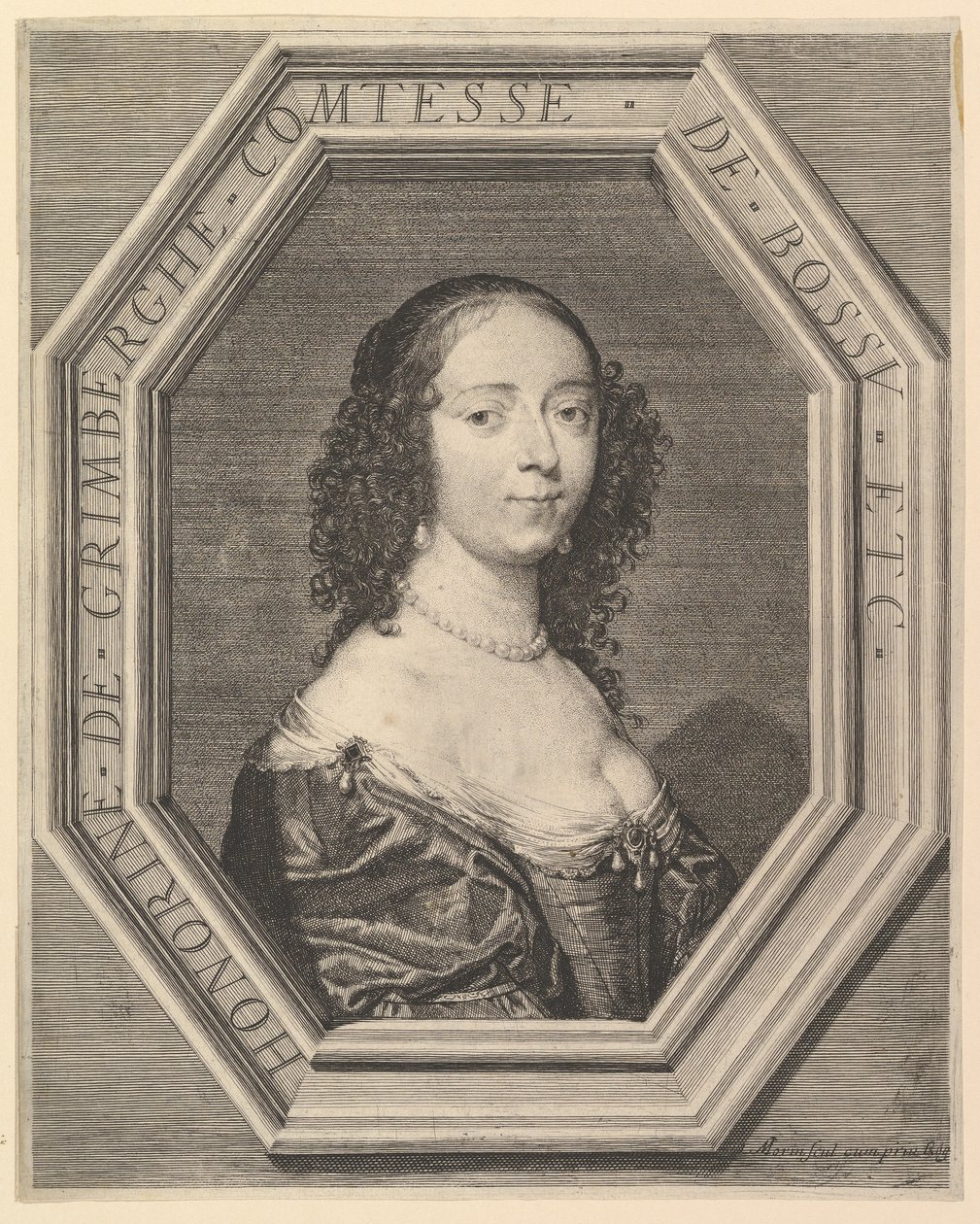 Honorine de Grimberghe, Countess du Bossu by Jean Morin