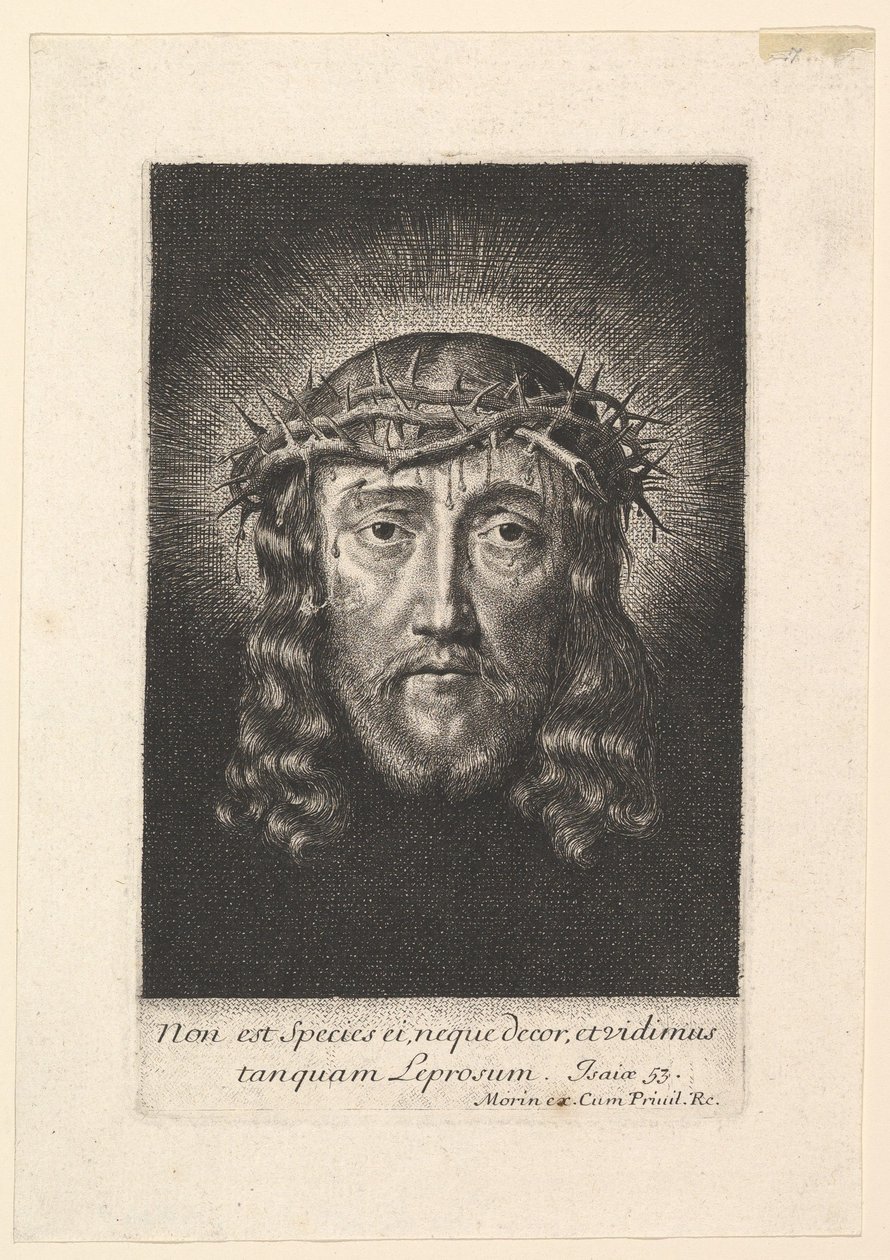 The Holy Face Crowned with Thorns, Small Format by Jean Morin