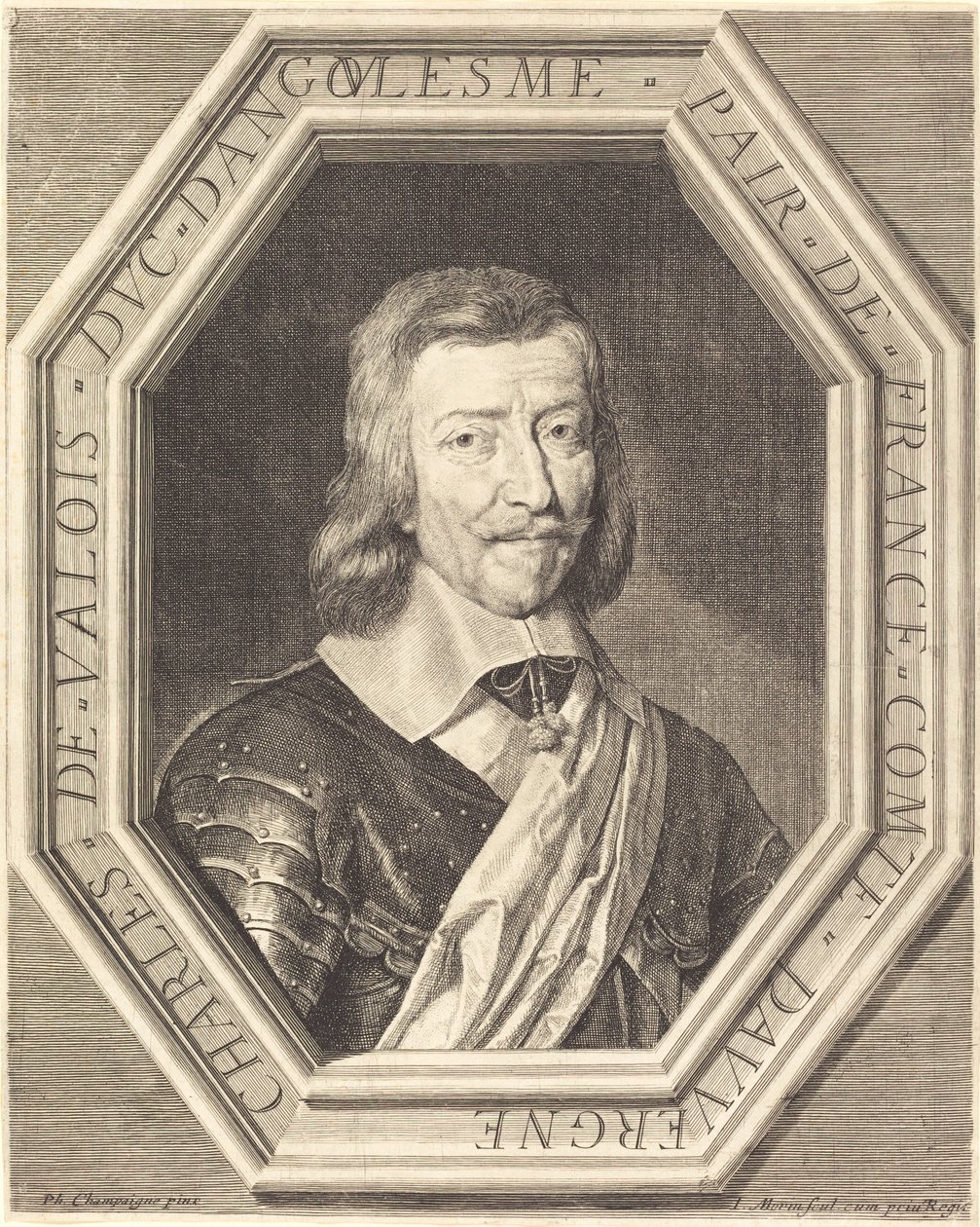 Charles de Valois, Duke of Angoulême by Jean Morin after Philippe de Champaigne