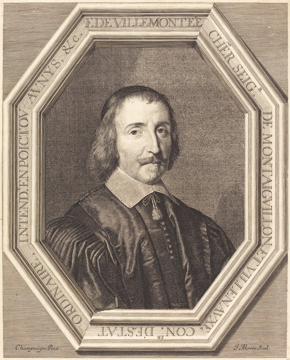Francois de Villemontee by Jean Morin after Philippe de Champaigne