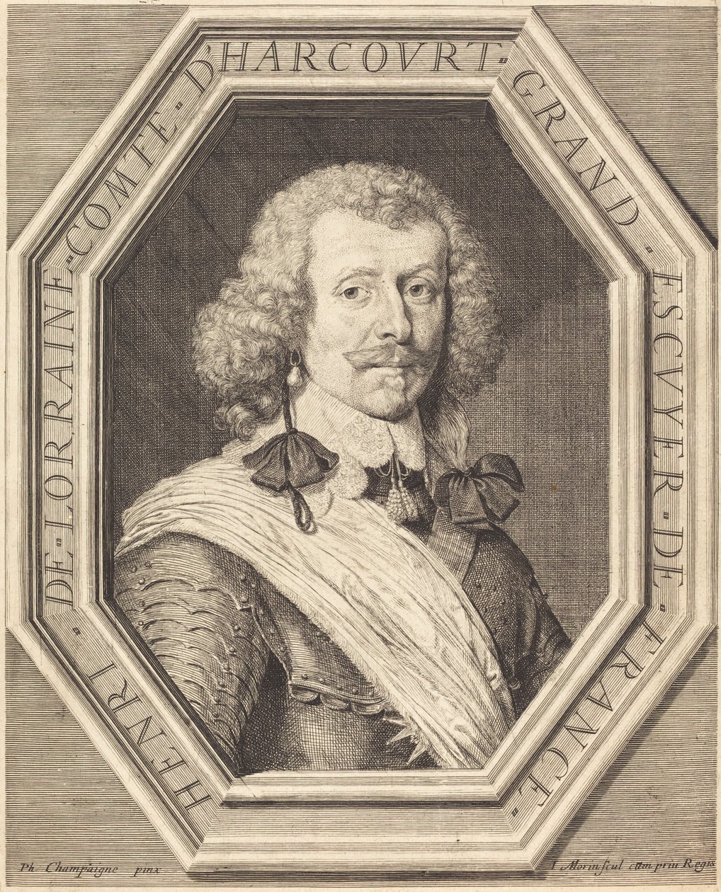Henri de Lorraine, Count of Harcourt by Jean Morin after Philippe de Champaigne
