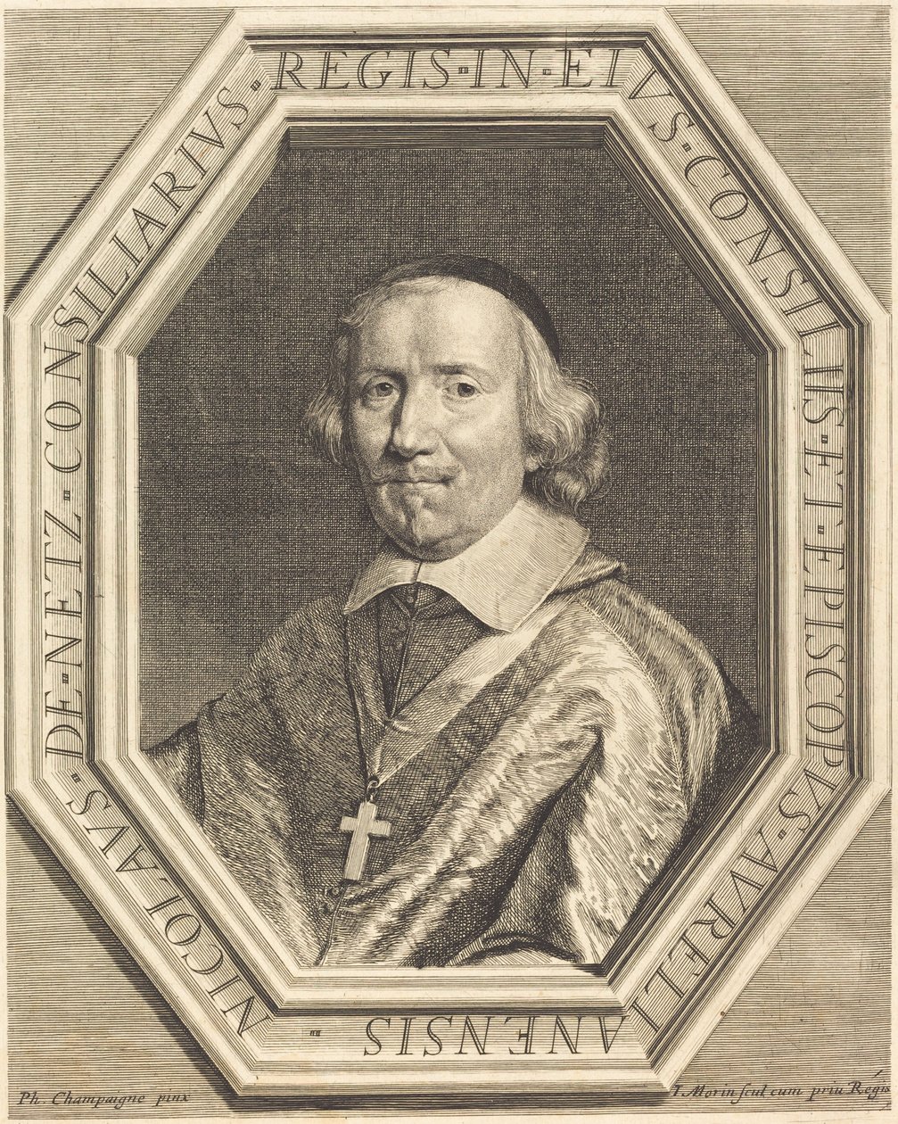 Nicolas de Netz by Jean Morin after Philippe de Champaigne