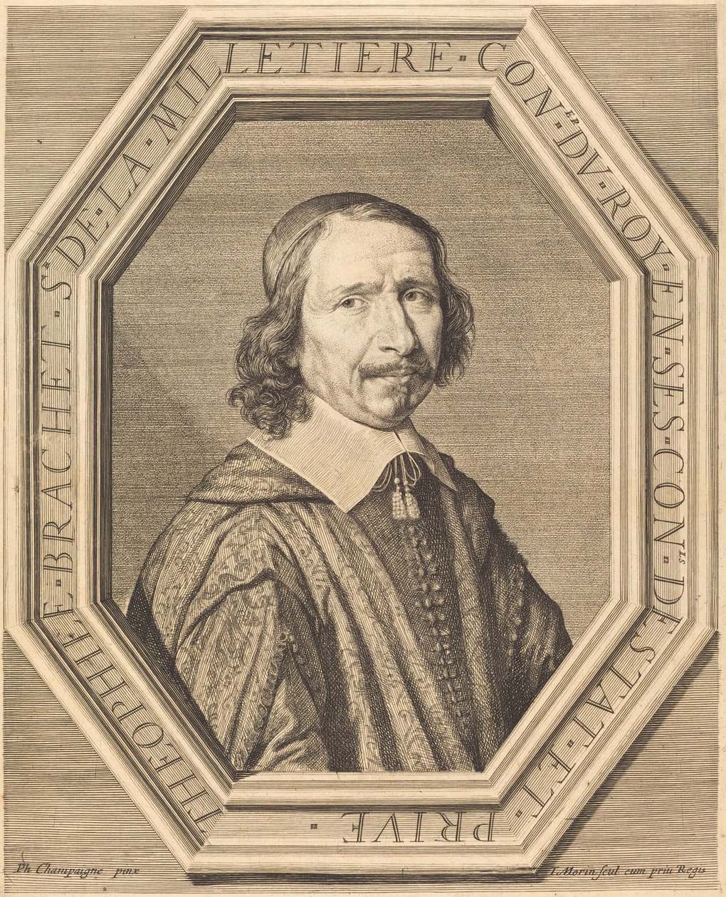 Theophile Brachet de la Milletiere by Jean Morin after Philippe de Champaigne