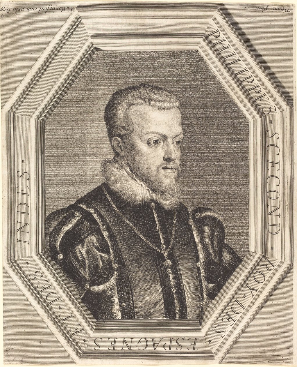 Philip II, King of Spain by Jean Morin after Titian