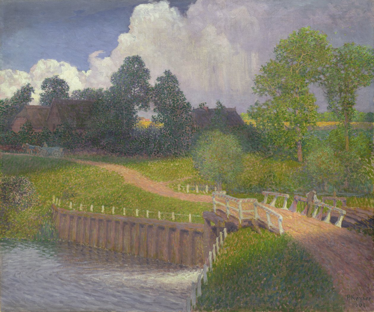 The Floodgate at Wohldorf by Jean Paul Kayser