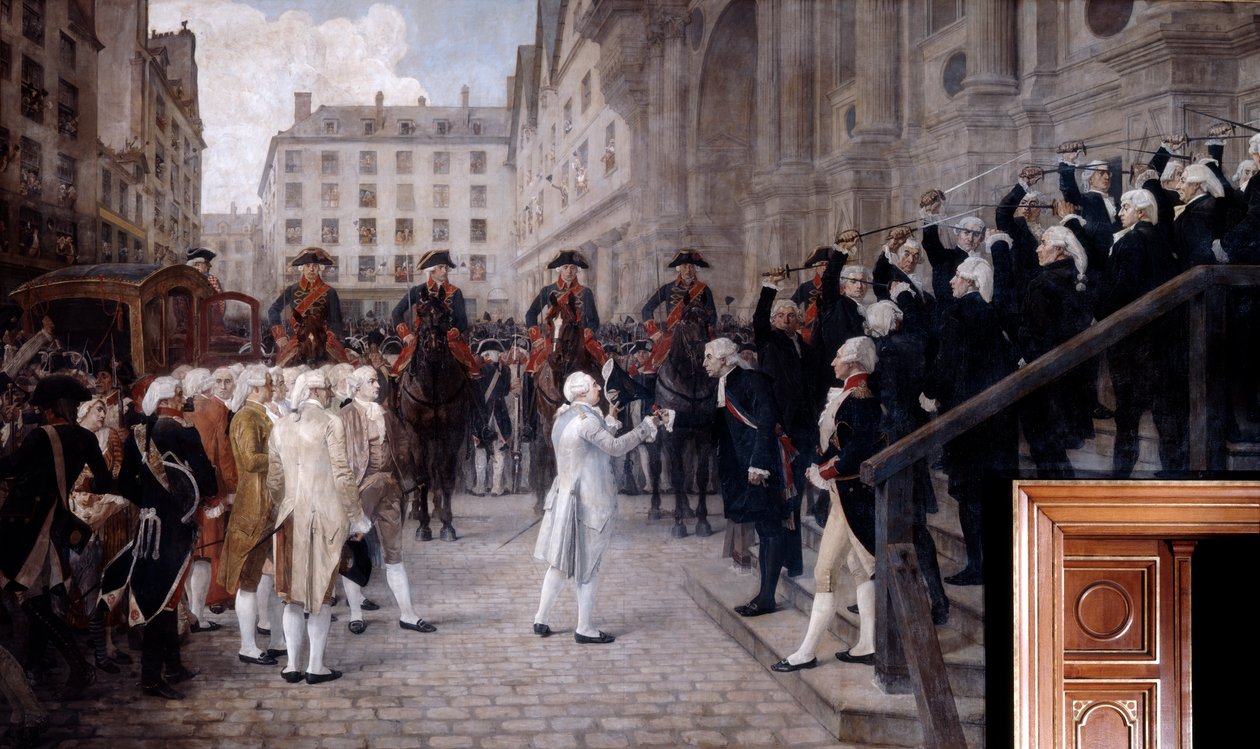 Louis XVI received by the new Mayor of Paris, July 17 1789 by Jean Paul Laurens