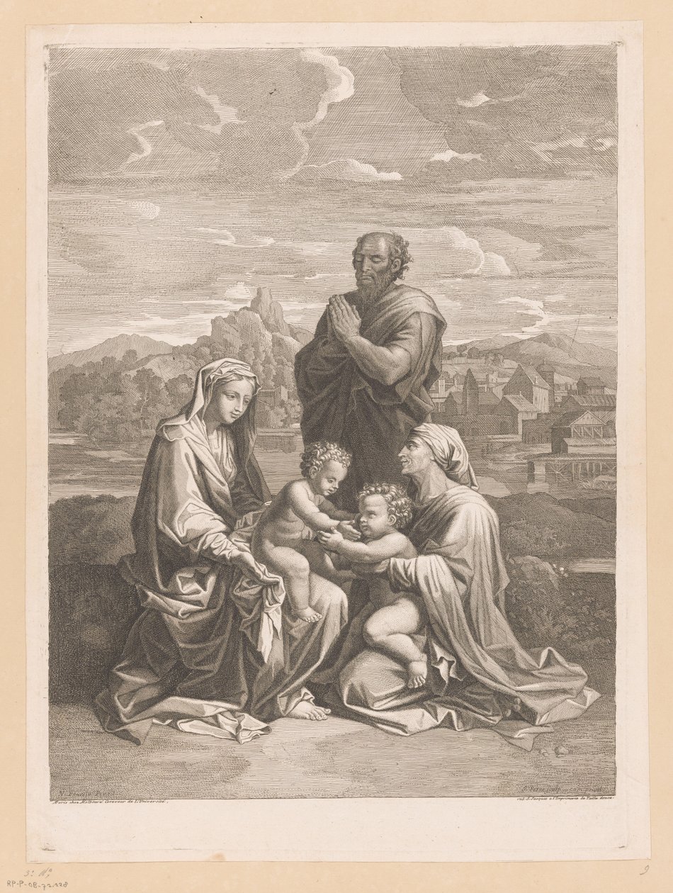 Holy Family with Elizabeth and John the Baptist by Jean Pesne