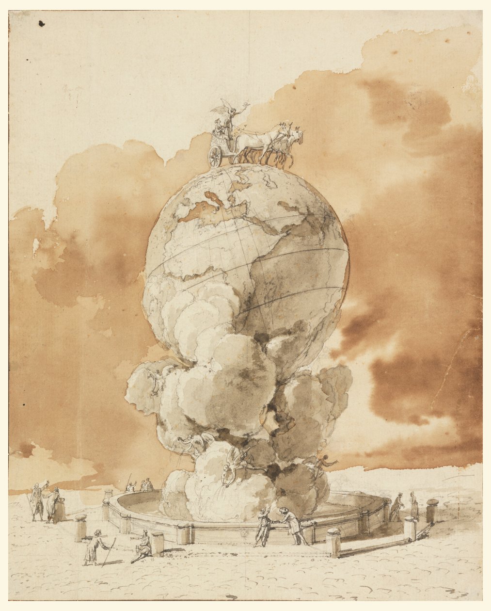 Design for a Public Monument to be Erected on a Paris Square by Jean Pierre Louis Laurent Houël