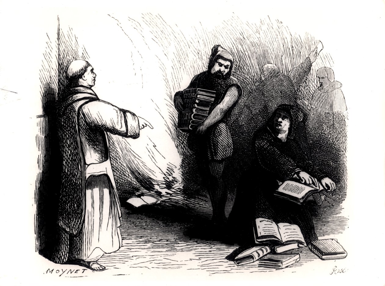 Auto da Fe of Books in Rome ordered by the Index Commission, from 