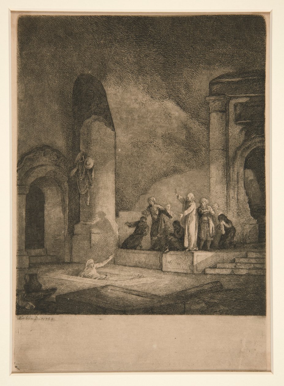 Raising of Lazarus by Jean Pierre Norblin