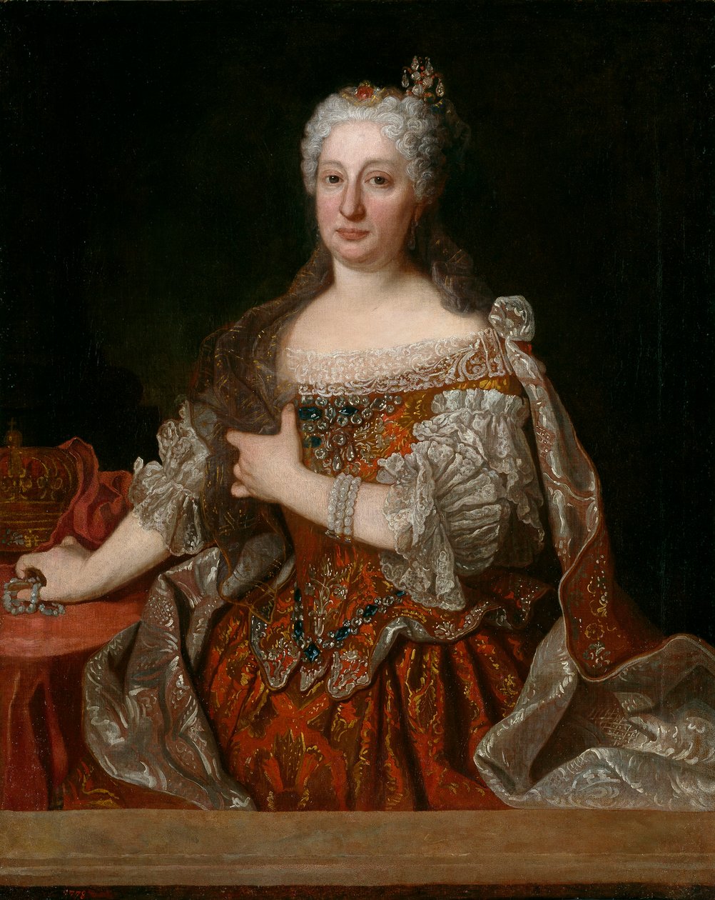 Portrait of Archduchess Maria Anna of Austria, Queen of Portugal by Jean Ranc