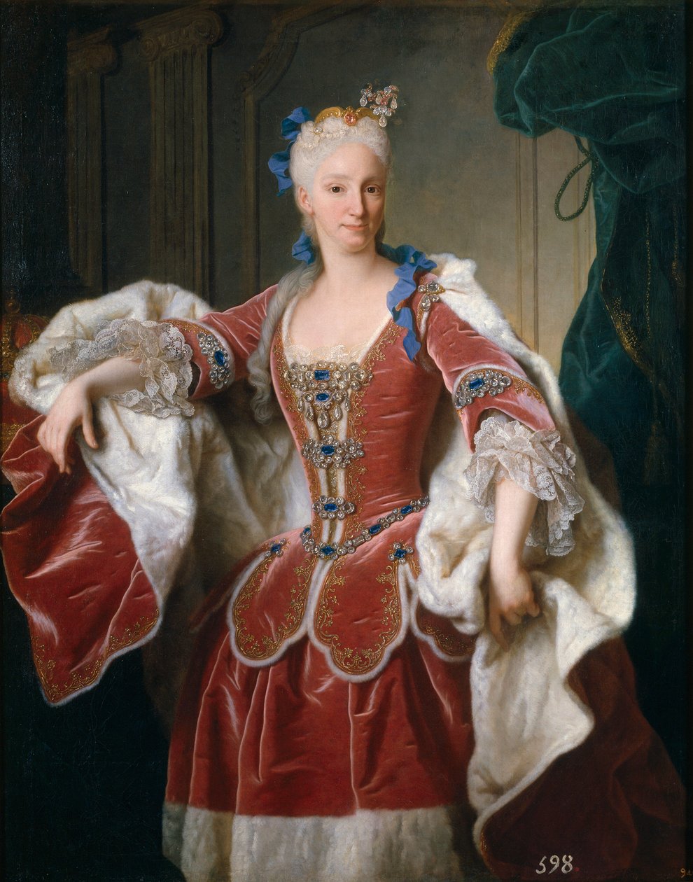 Portrait of Elisabeth Farnese, Queen Consort of Spain by Jean Ranc