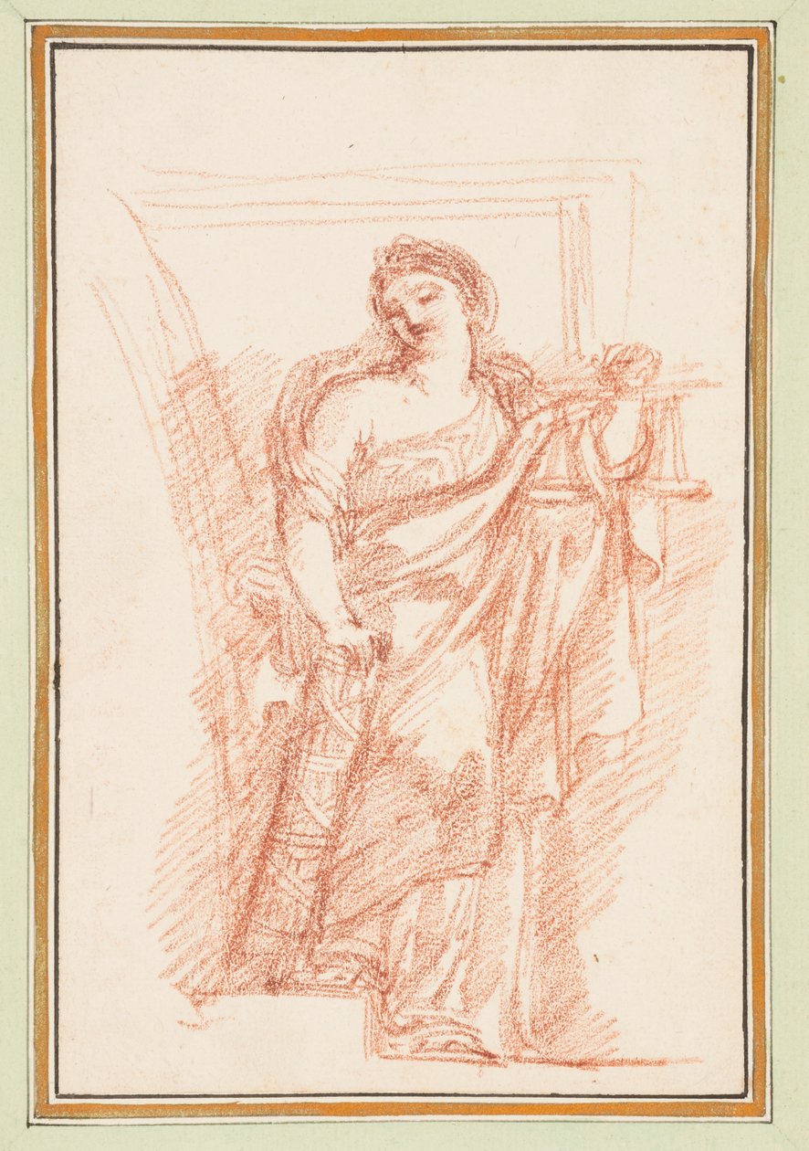 Allegorical Figure of Justice with Fasces by Jean Robert Ango