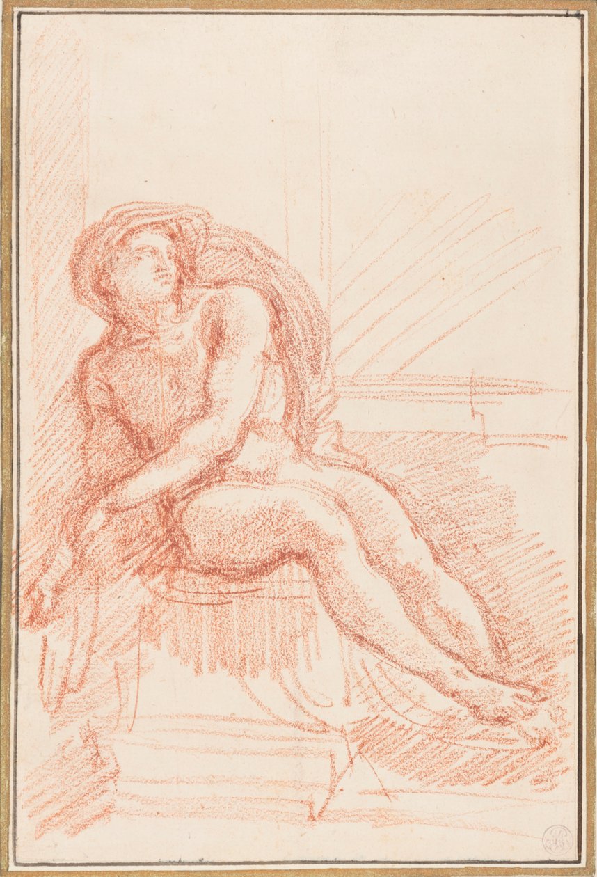 Ignudo from Sistine Chapel ceiling by Jean Robert Ango