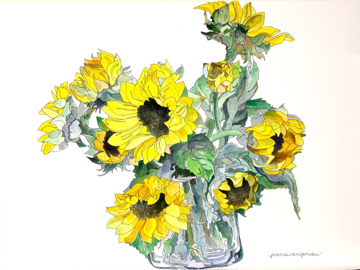 Sunflowers, 2002 by Jean Swan Gordon