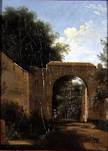 A Walled Garden by Jean Victor Bertin