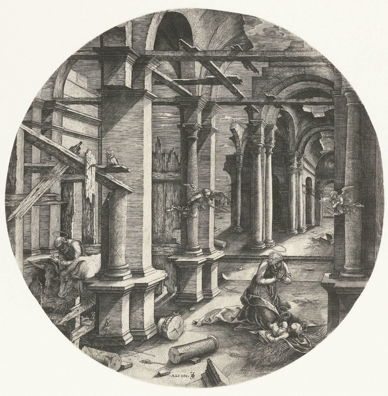The Holy Family in Bethlehem by Jean de Gourmont (I)