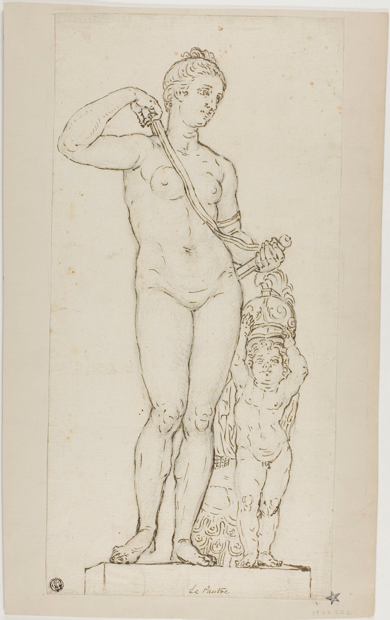 Sculpture of Venus and Cupid, with Mars