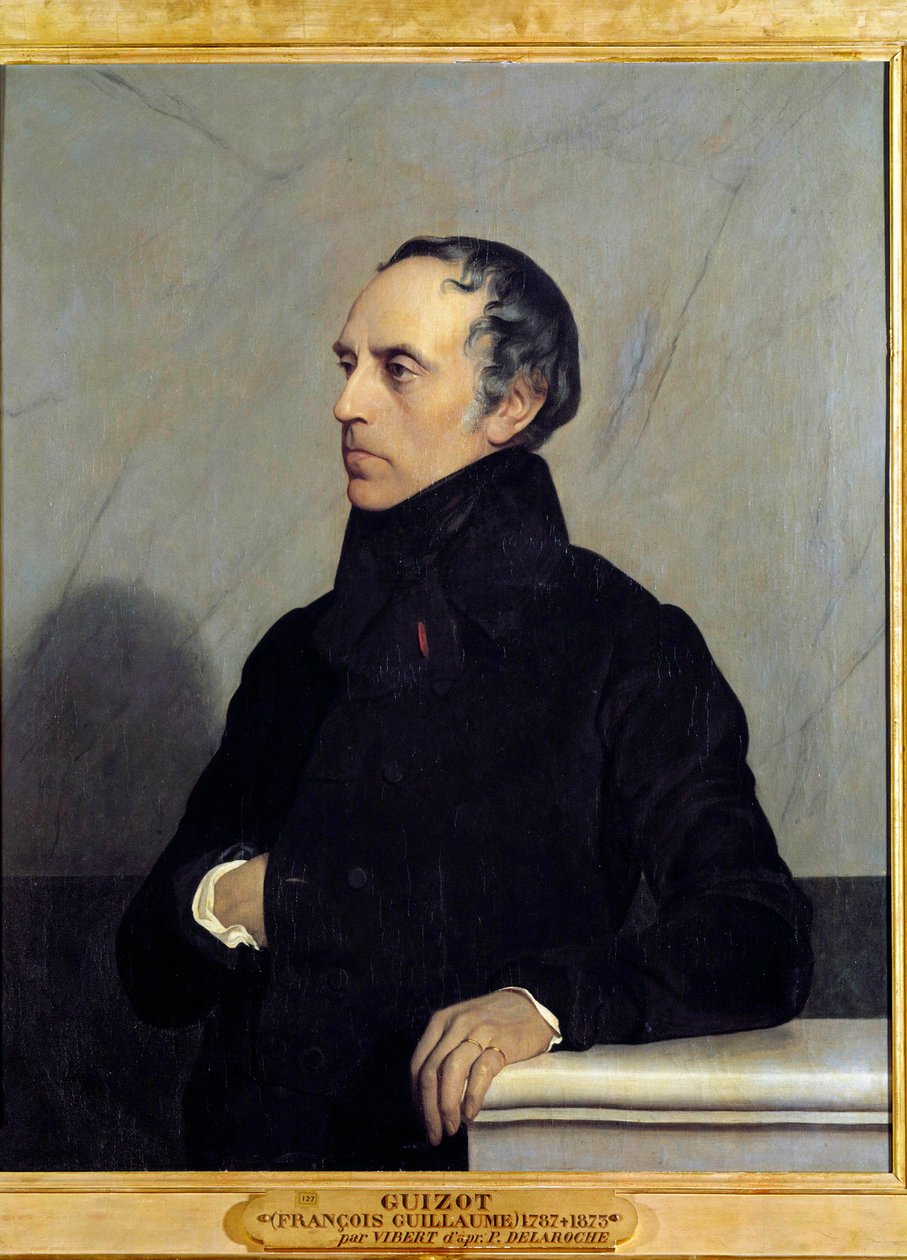 Portrait of Francois Pierre Guillaume Guizot (1787-1874), Minister and Historian by Jean or Jehan Georges Vibert