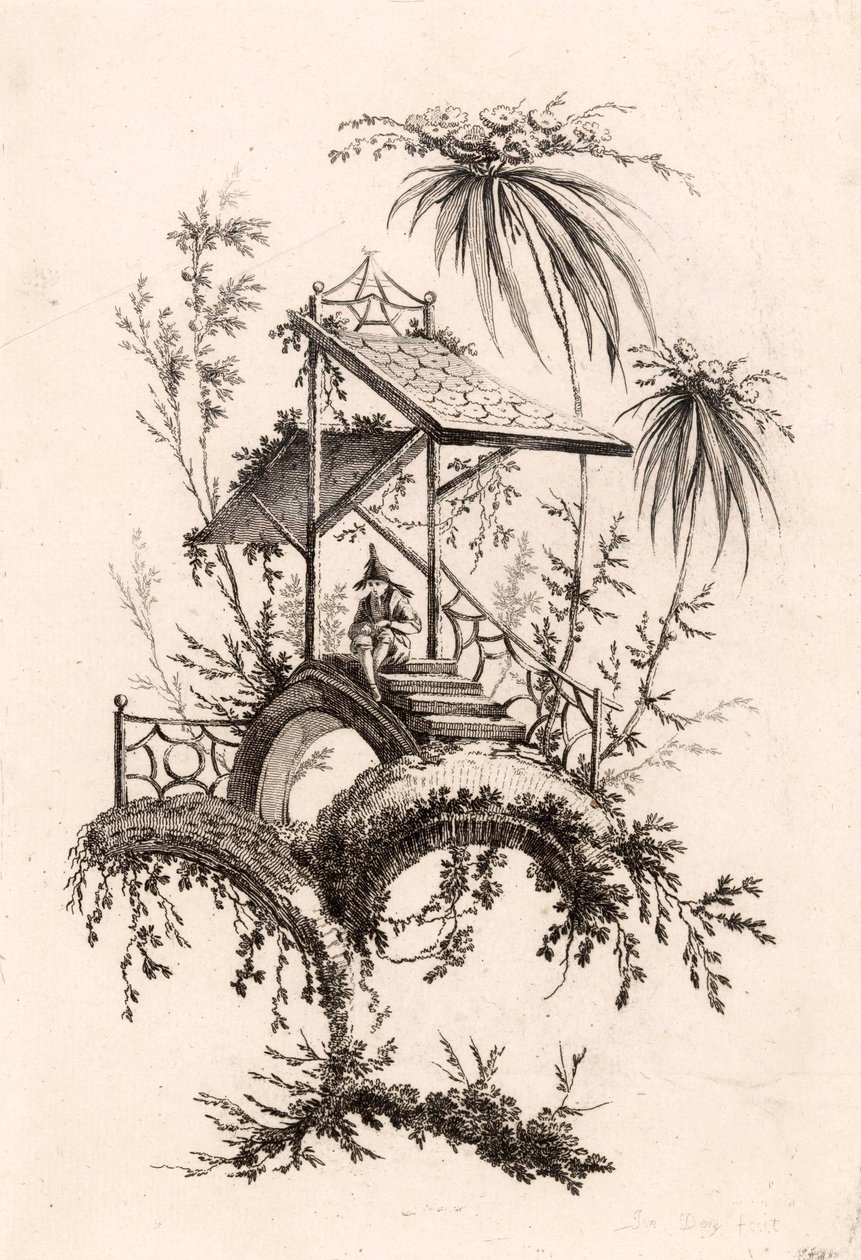 Chinese Hut by Jeanne Deny
