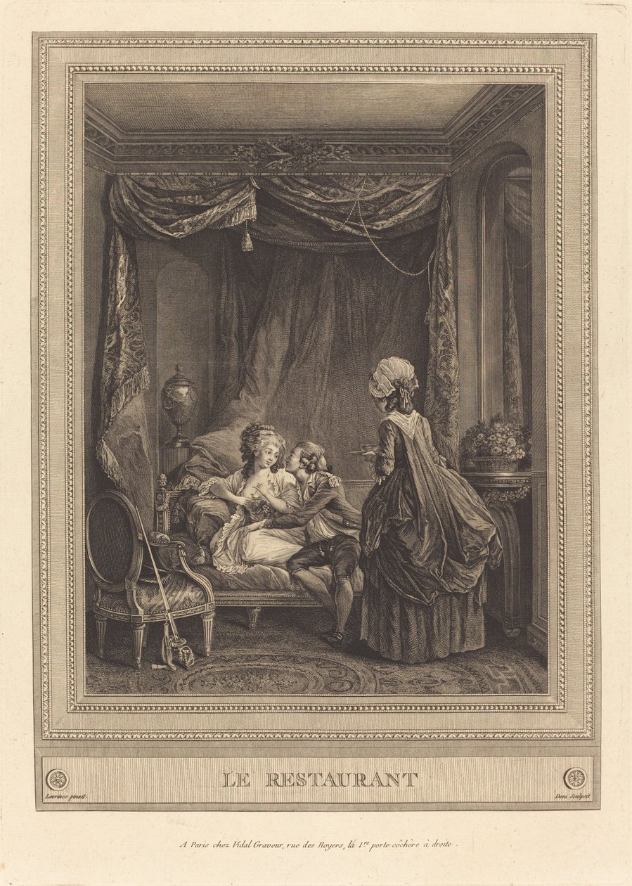 The Restaurant by Jeanne Deny or Martial Deny after Niclas Lafrensen II