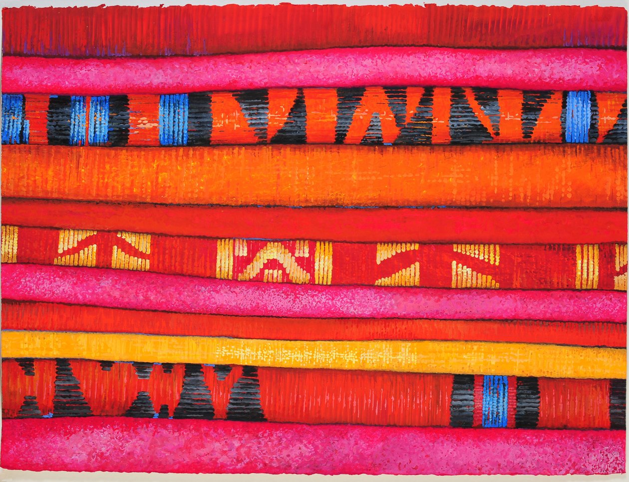 Moroccan Fabrics 2, 2013 by Jeanne Maze